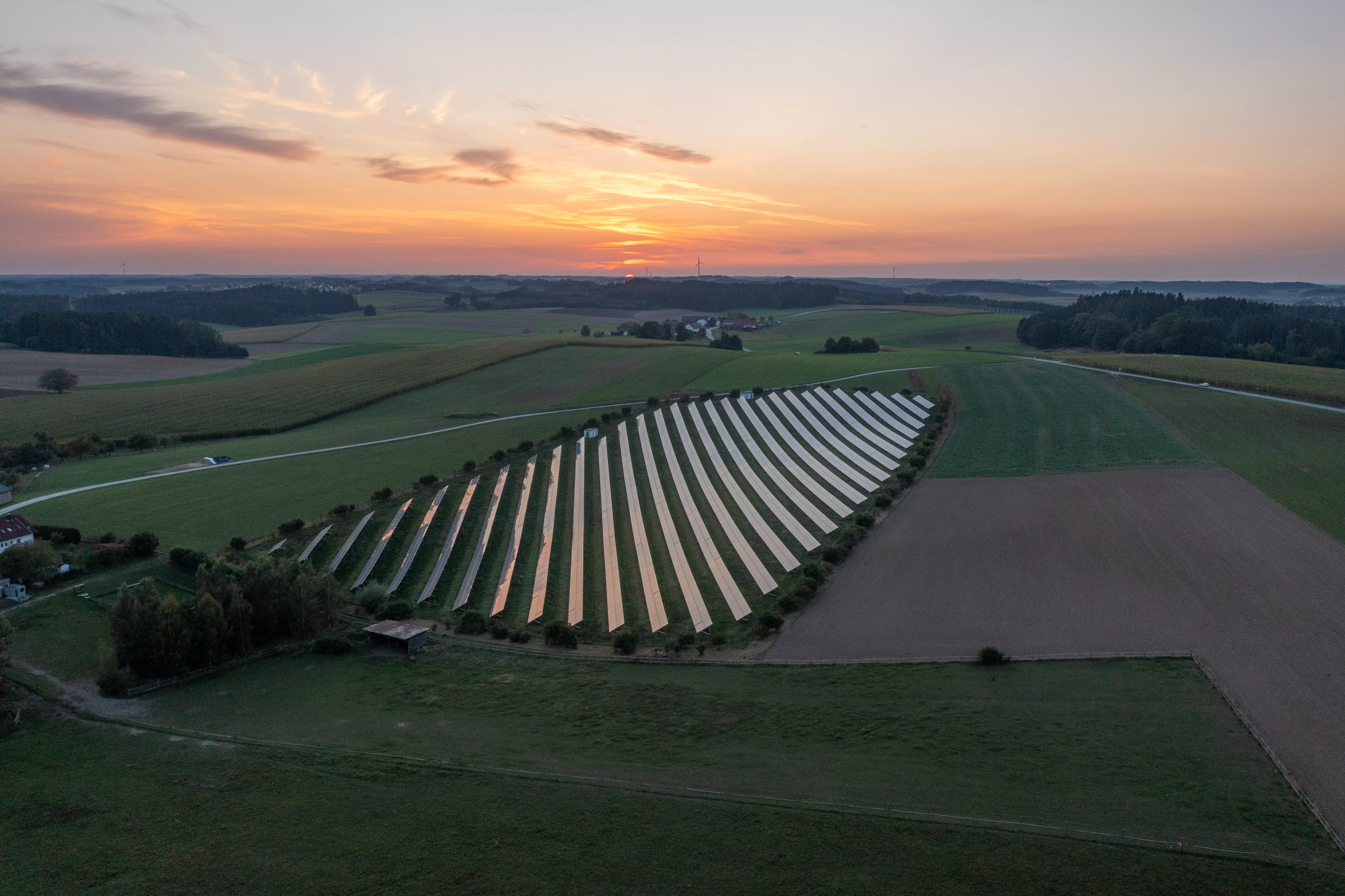 Solarpanels auf landwirtschaftlichen Flächen  – DENAE